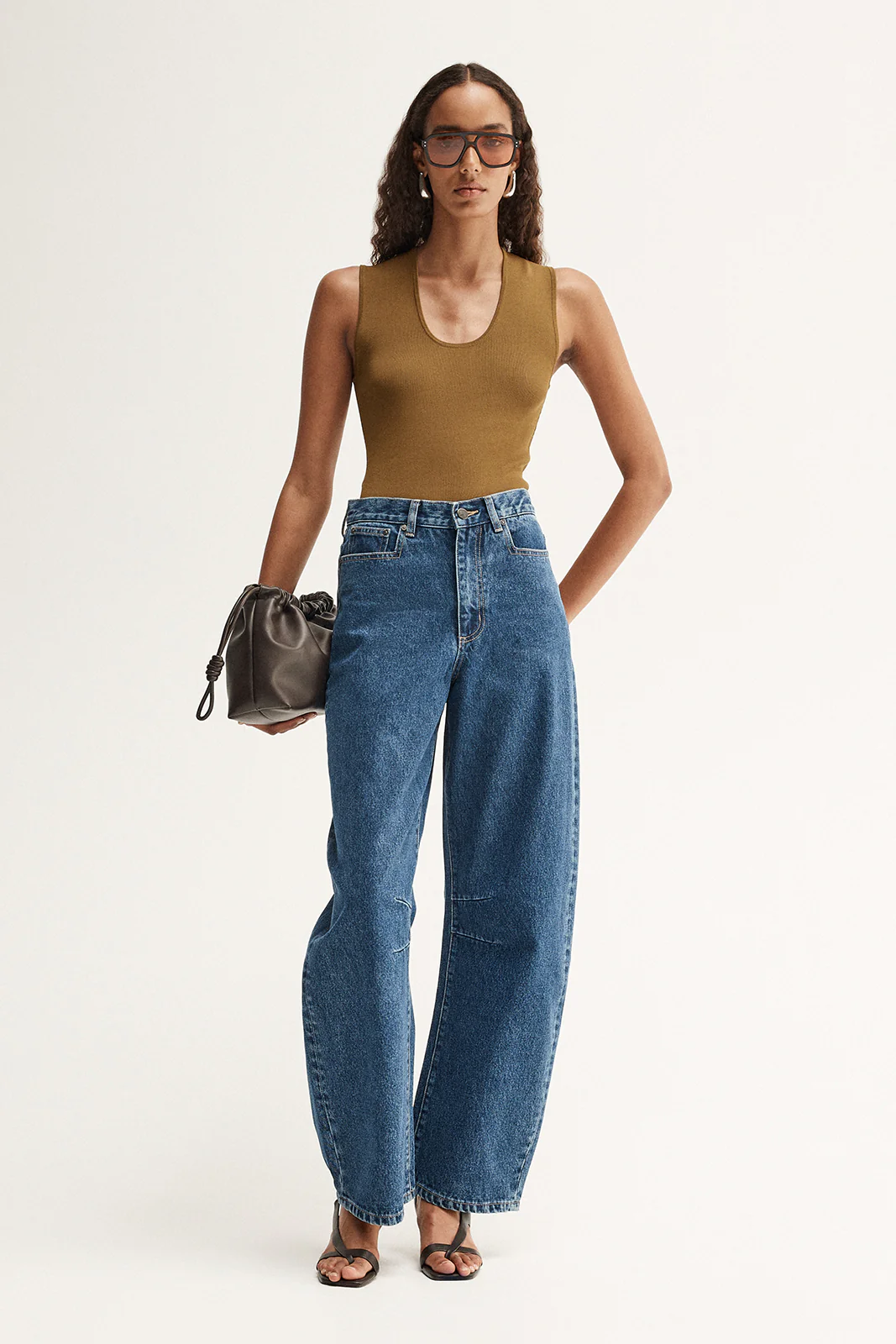 Hayes Knit Top Moss