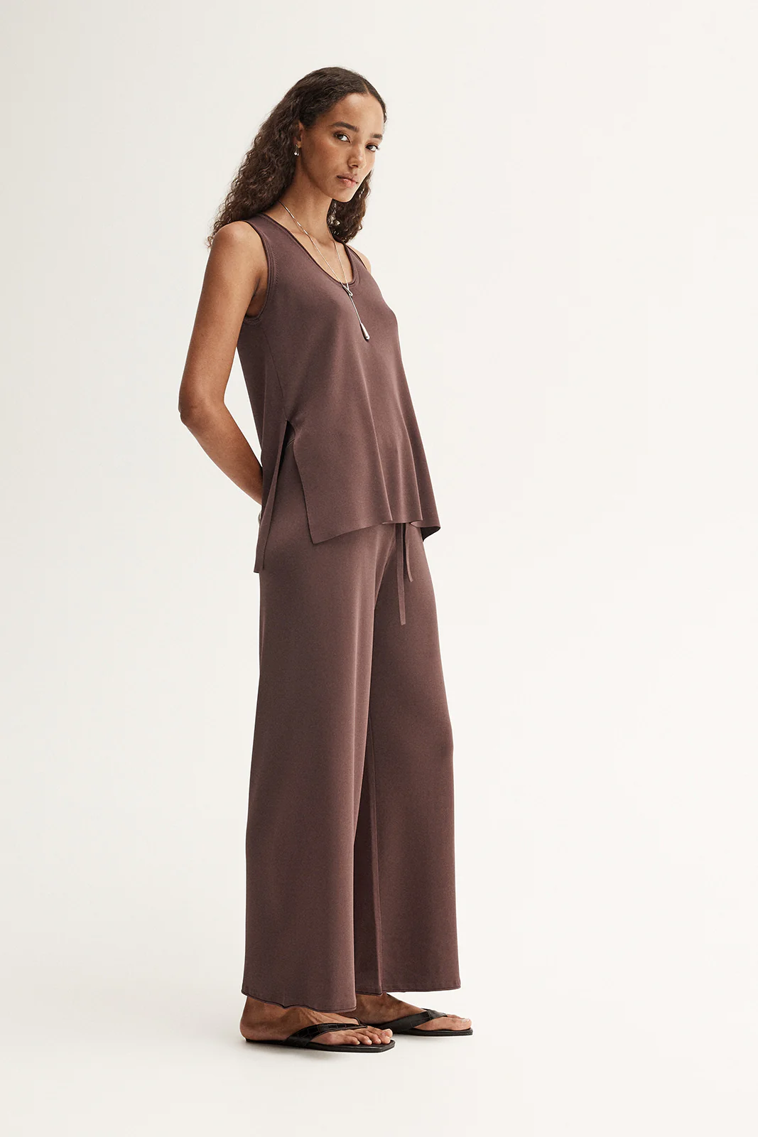 Jovie Knit Top Mocha - Image 3
