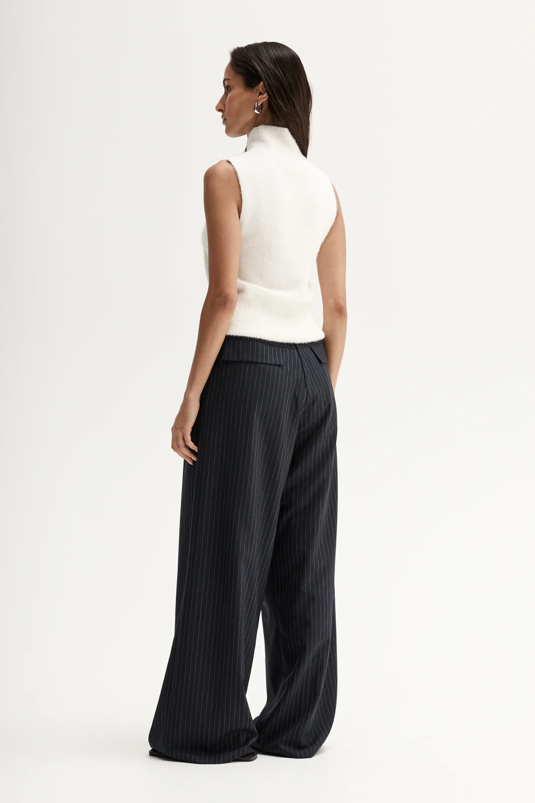 Tobias Pinstripe Pant Midnight Navy Pinstripe - Image 5